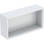 Caja de pared Geberit rectangular: 45x23.3x13.2cm, Blanco, Cubierto brillante intenso